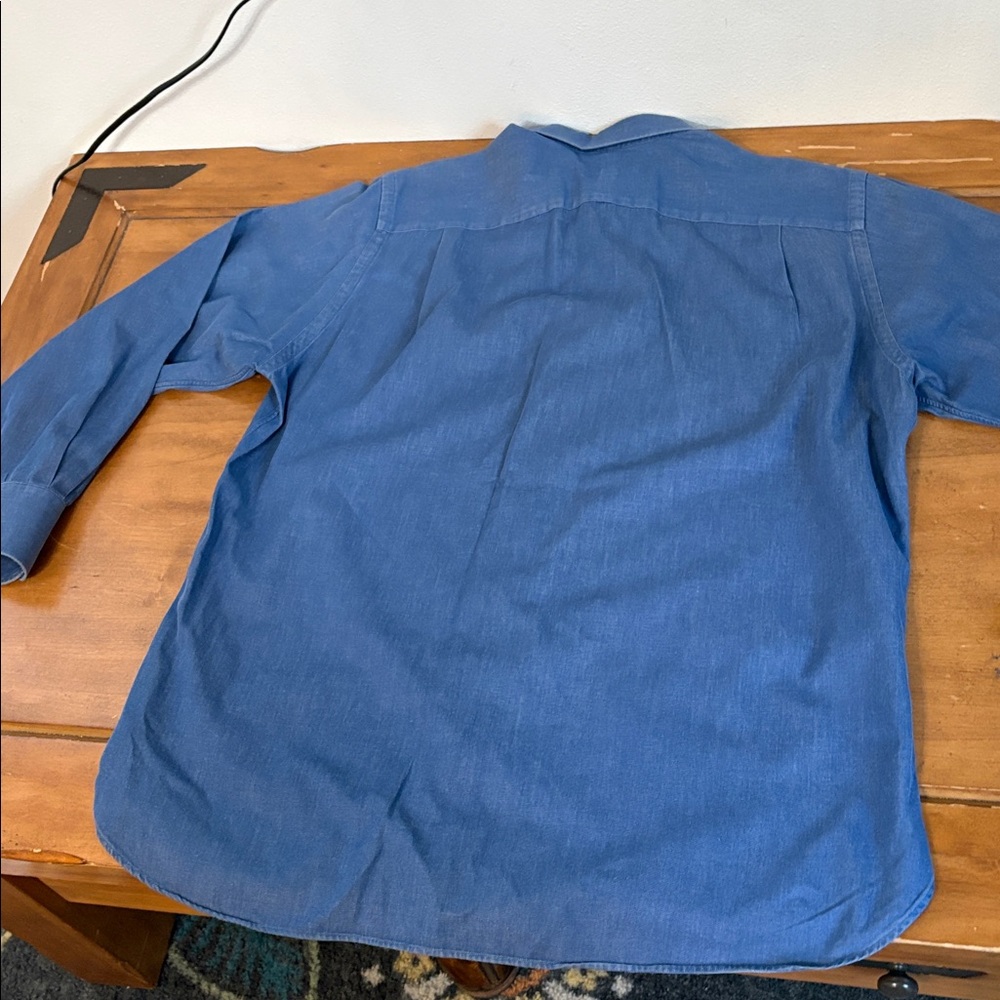 John W Nordstrom Men's Blue Button-Up Shirt Size 16-33 - Picture 10 of 13